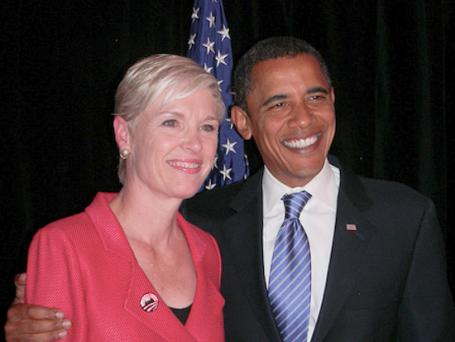 Planned Parenthood President Cecile Richards and President Barack Obama     AP Photo